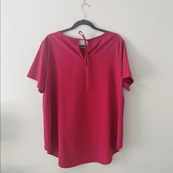 SHEIN | Red Short Sleeve Blouse - Picture 2 of 5